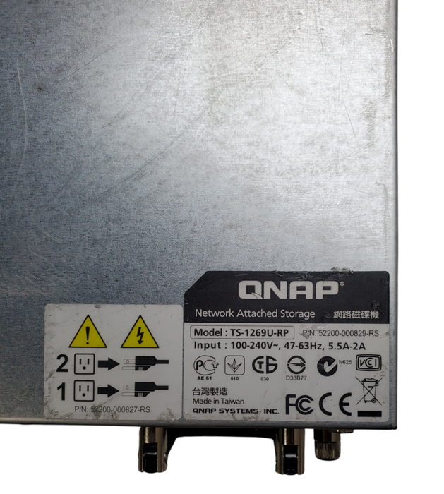 QNAP TS-1269U-RP 12 BAY NAS 3x2TB HDD Network Attached Storage *READ*