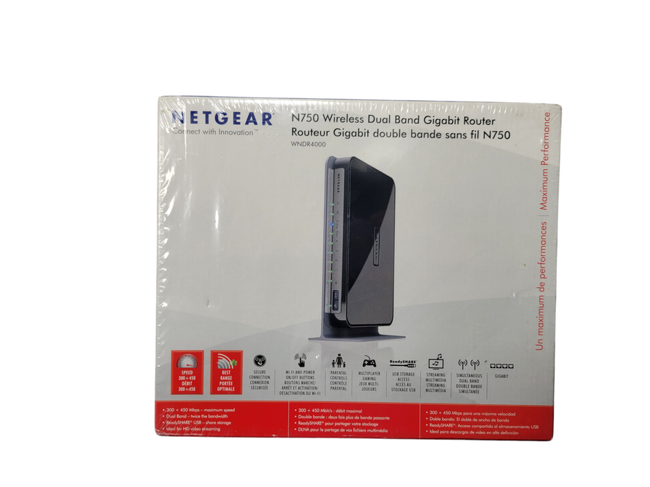 NETGEAR N750 Wireless Dual Band Gigabit Router WNDR4000