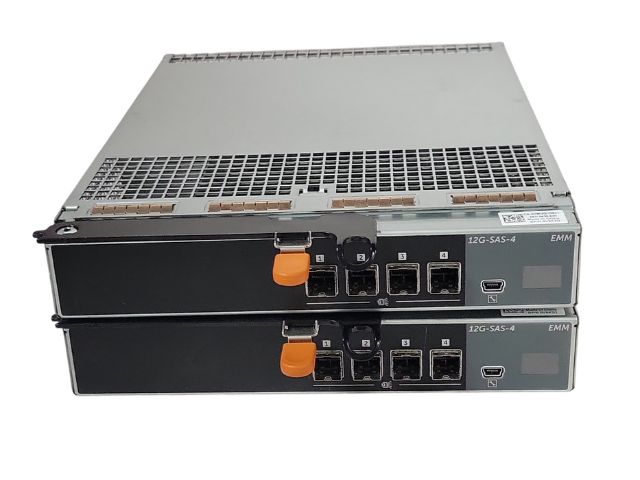 Lot of 2x Dell E09M004 0V9K2G 12G-SAS-4 EMM storage array controllers