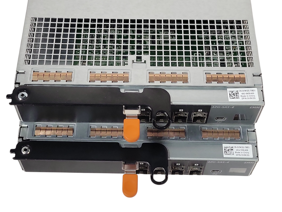 Lot of 2x Dell E09M004 0V9K2G 12G-SAS-4 EMM storage array controllers