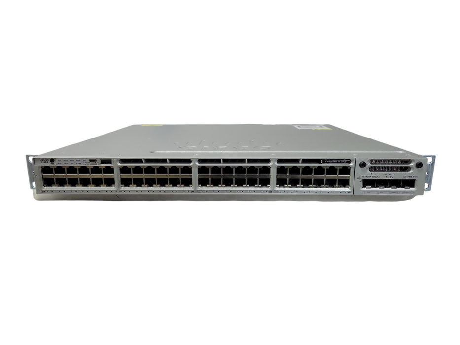 Cisco WS-C3850-48U-S 48 Port UPOE Gigabit Switch w/ C3850-NM-2-10G