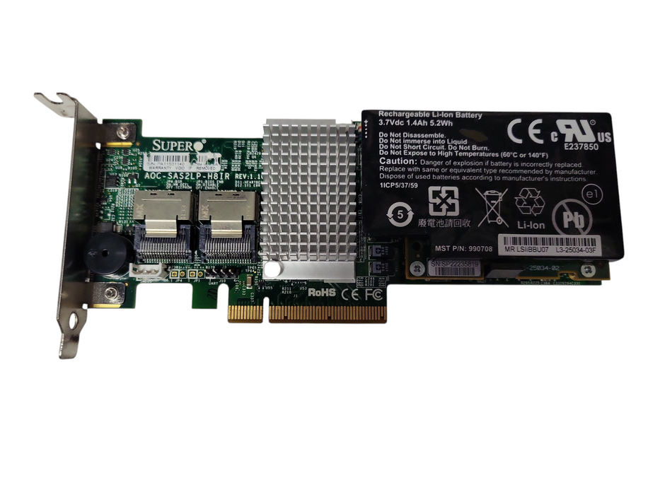 Supermicro AOC-SAS2LP-H8IR SAS2 PCI-e X8 RAID Controller
