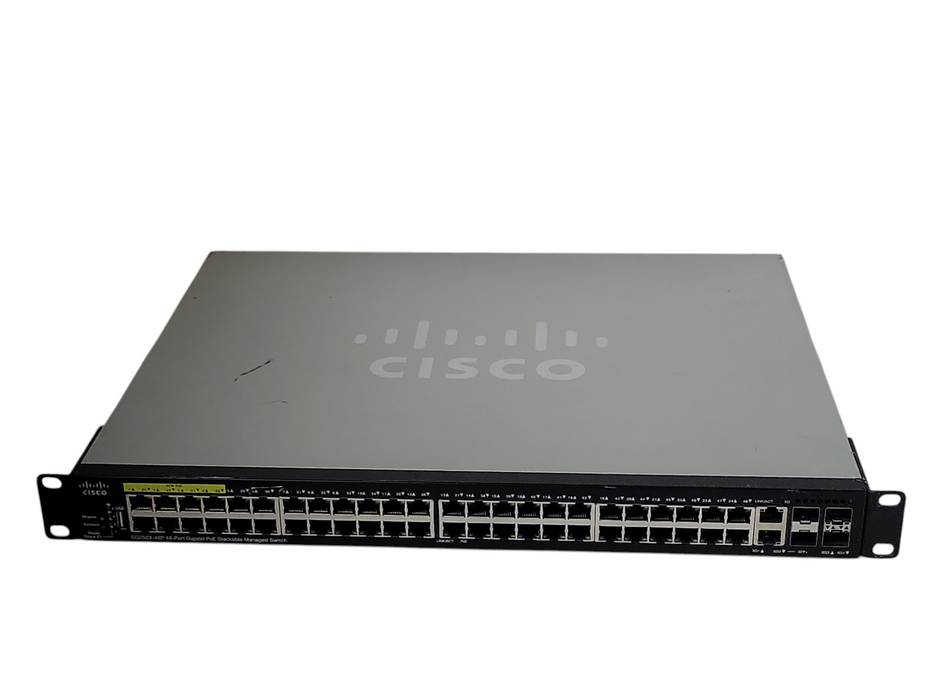 Cisco SG350X-48P-K9 48-Port Gigabit PoE Stackable Managed Switch