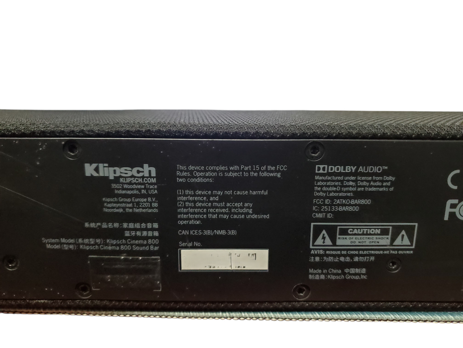 Klipsch Cinema 800 Sound Bar