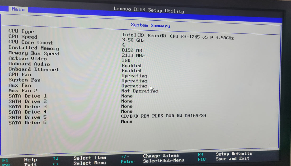 Lenovo ThinkStation P310 | Xeon E3-1245 v5 @3.5GHz 8GB DDR4 | NO HDD