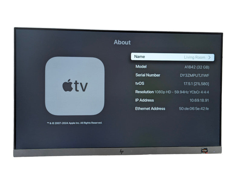Apple TV 4K A1842 -