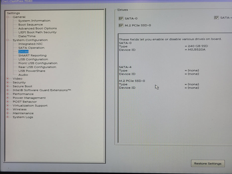 Dell Optiplex 7040 Micro, core I7-6700T 2.80GHz, 8GB DDR4, 240GB SSD, Wi-Fi, SEE