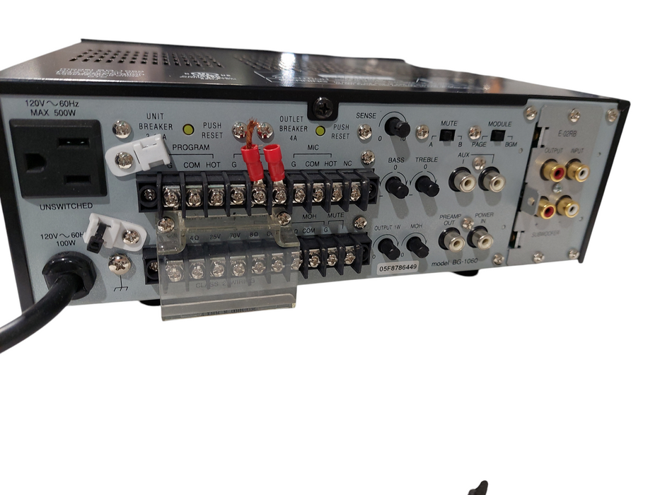 TOA Integrated Amplifier BG-1060