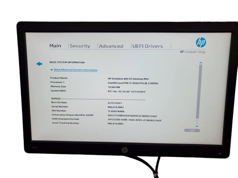 HP EliteDesk 800 G5 USFF Desktop i5-9500 16GB RAM NO HDD *READ* @