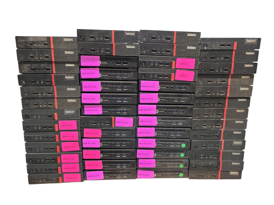 Lot of 52x AMD USFF Assorted Brand AS-IS NO RAM/HDD (AMD-24) *READ*