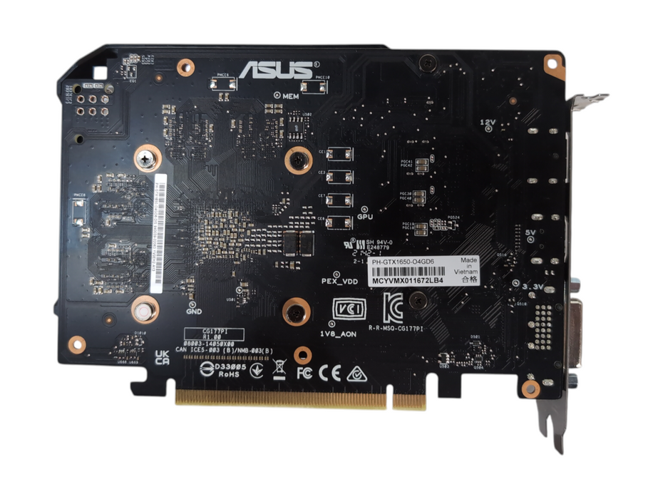 ASUS Phoenix NVIDIA GeForce GTX 1650 OC Edition 4GB GDDR6 Graphics Card