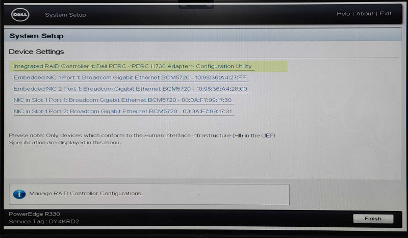 Dell PE R330 1U 4x3.5\\", Xeon E3-1240v5 3.50GHz, 32GB ECC DDR4, PERC H730