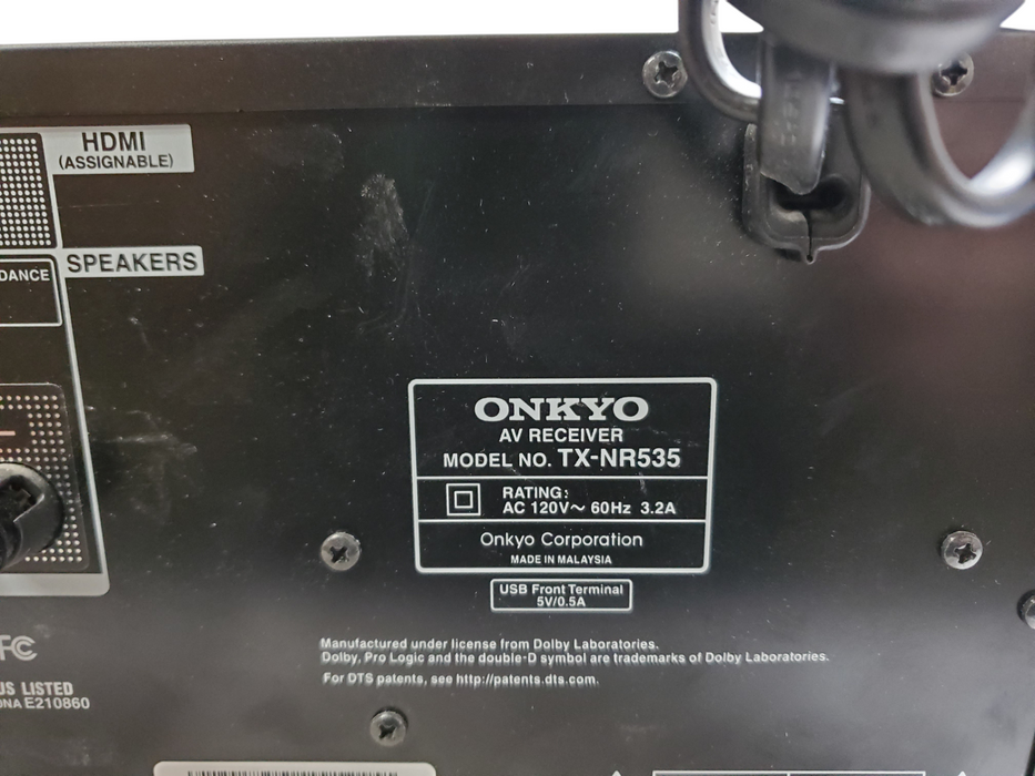 Onkyo TX-NR535 5.2 Channel 4K WiFi Bluetooth AV Receiver