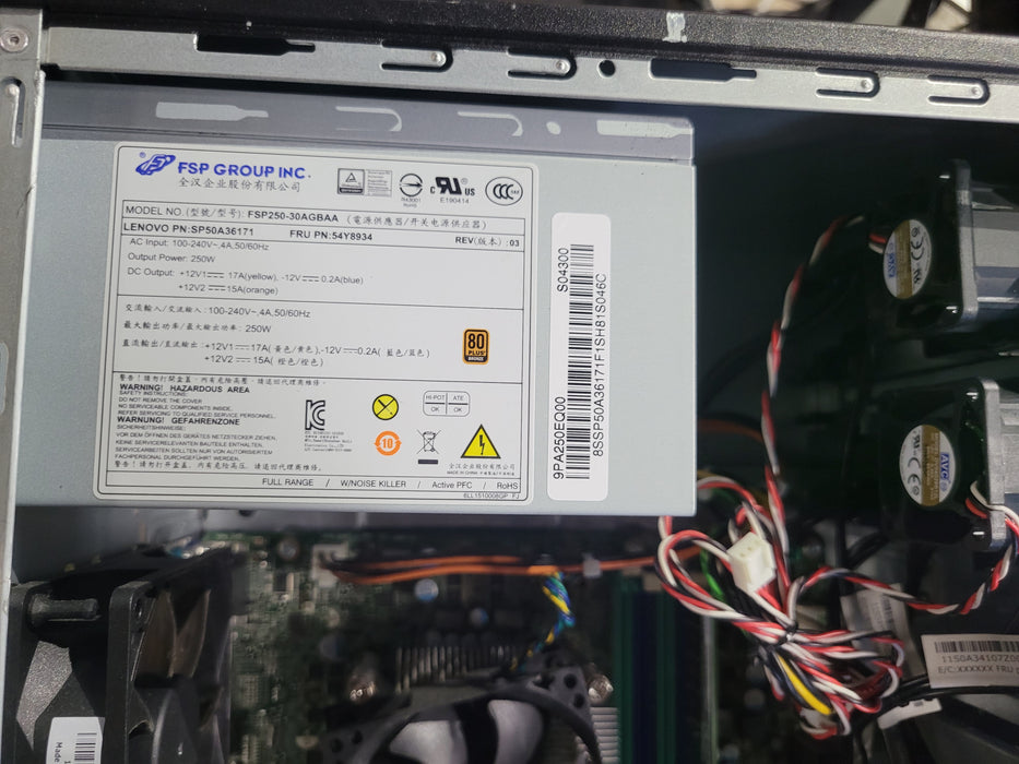Lenovo ThinkServer TS150 | Xeon E3-1225 v6 @ 3.30GHz 16GB DDR4 | NO HDD