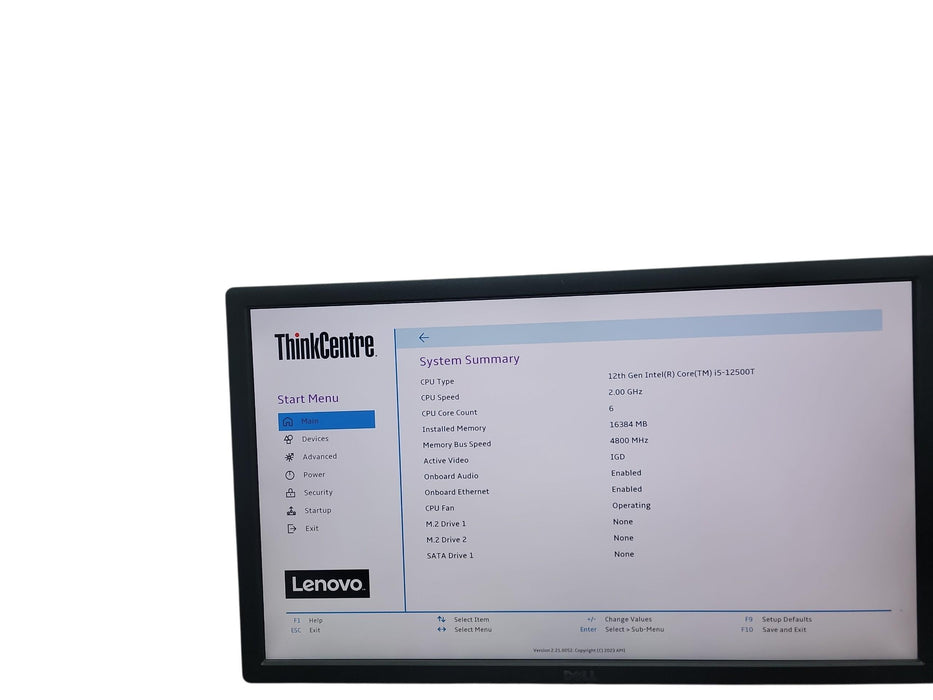 Lenovo ThinkCentre M80q Gen 3 12th  Micro i5 - 12500T 16GB DDR5 Ram No HDD