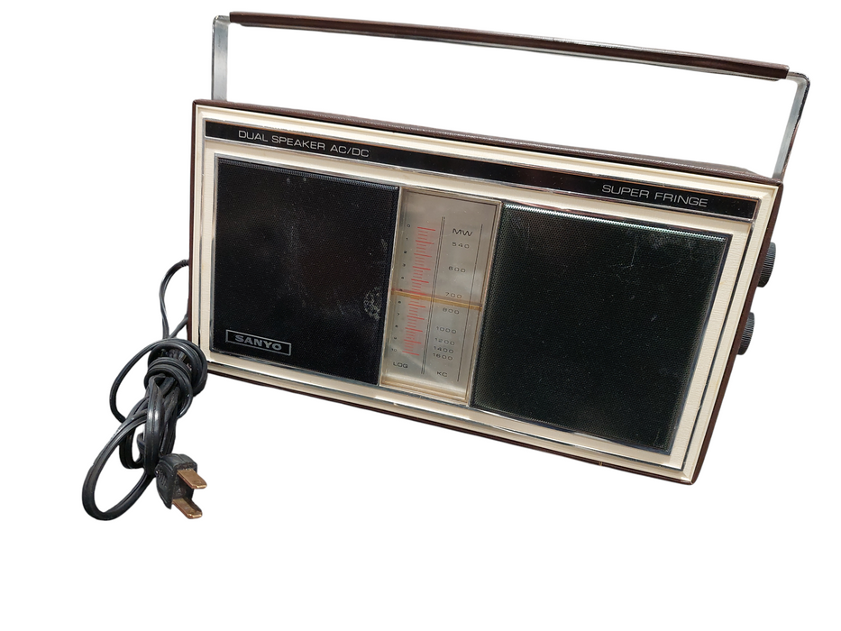 Vintage Sanyo Dual Speaker AC/DC Super Fringe