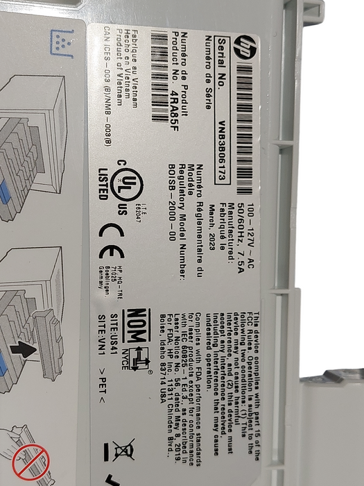 HP Printer Color LaserJet Pro Model: 4201dn