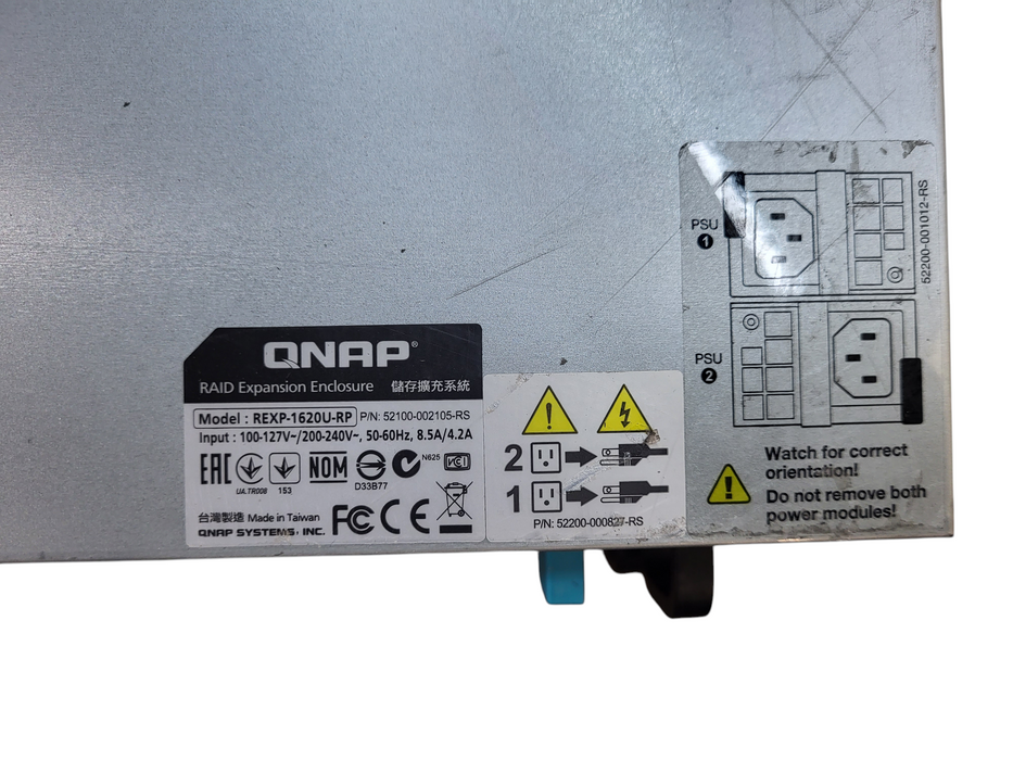 QNAP REXP-1620U-RP | 16-Bay 12Gbps SAS RAID Expansion Enclosure | No HDD's