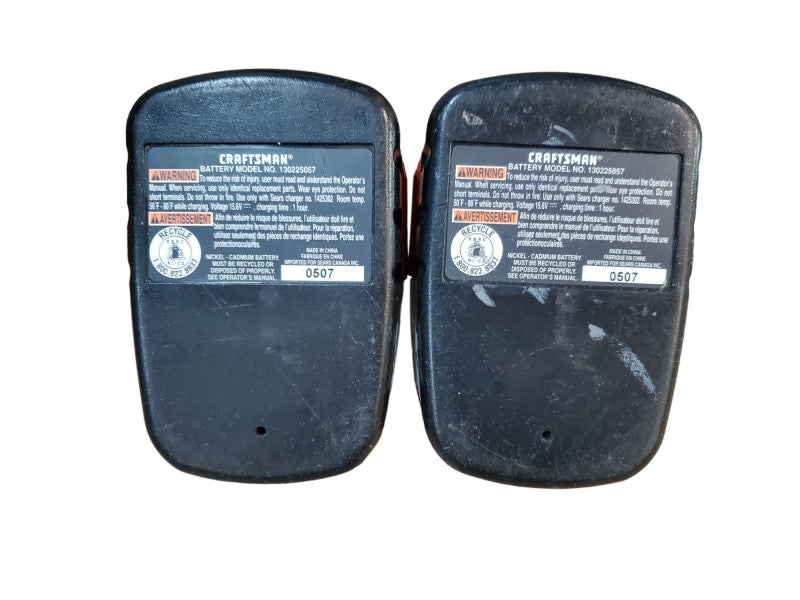 Craftsman G0507 Charger & x2 15.6V Battery Combo @
