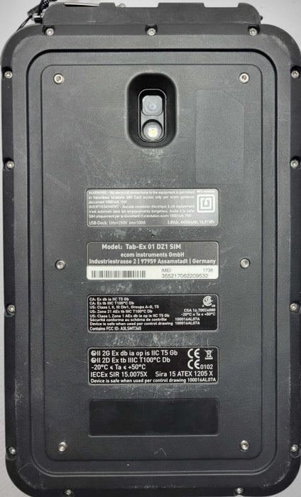 Ecom TAB-EX 01 DZ1 Hazardous Area Tablet READ _