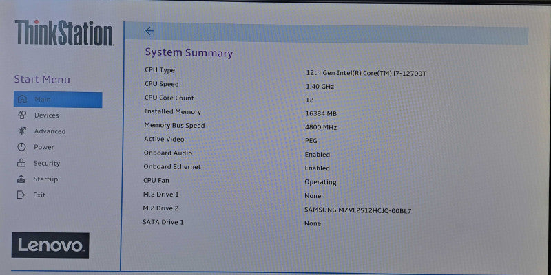 Lenovo P360 Tiny | 12-Core i7-12700T, 16GB DDR5, 512GB NVMe, T1000 8GB GPU