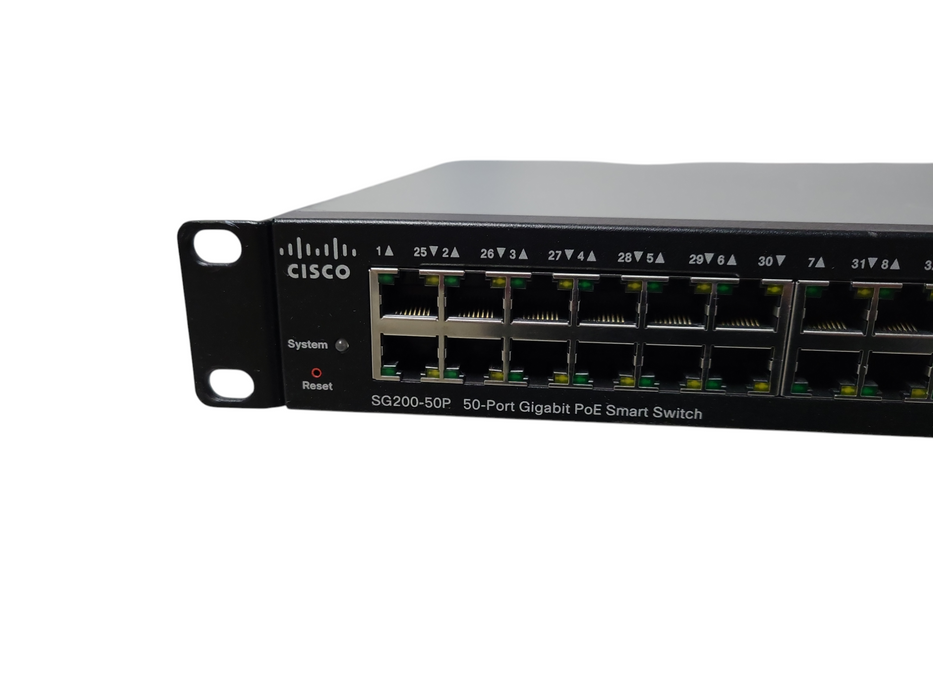 Cisco SG200-50P 50-Port Gigabit Ethernet Managed PoE Switch