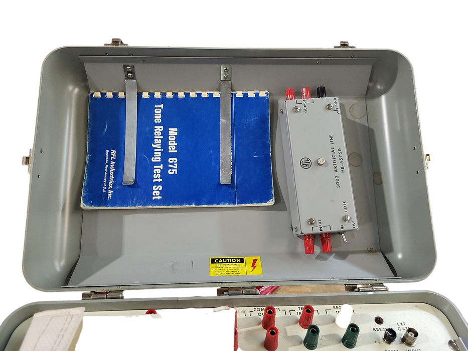 RFL MODEL 675 TONE RELAYING TEST SET W/ 3002 ARTIFICAL LINE HB-45750