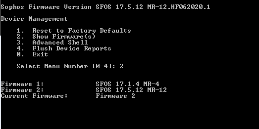 Sophos XG 330 Rev. 2 Firewall Security Network Appliance, Factory Reset