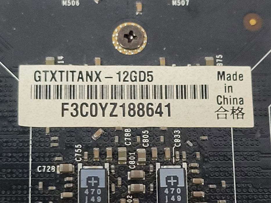 NVIDIA GeForce GTX TITAN X 12GB GDDR5 Graphics Card 699-1G600-0000-500 E