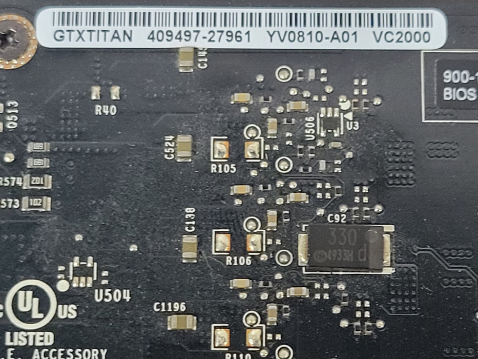 NVIDIA GeForce GTX TITAN X 12GB GDDR5 Graphics Card 699-1G600-0000-500 E