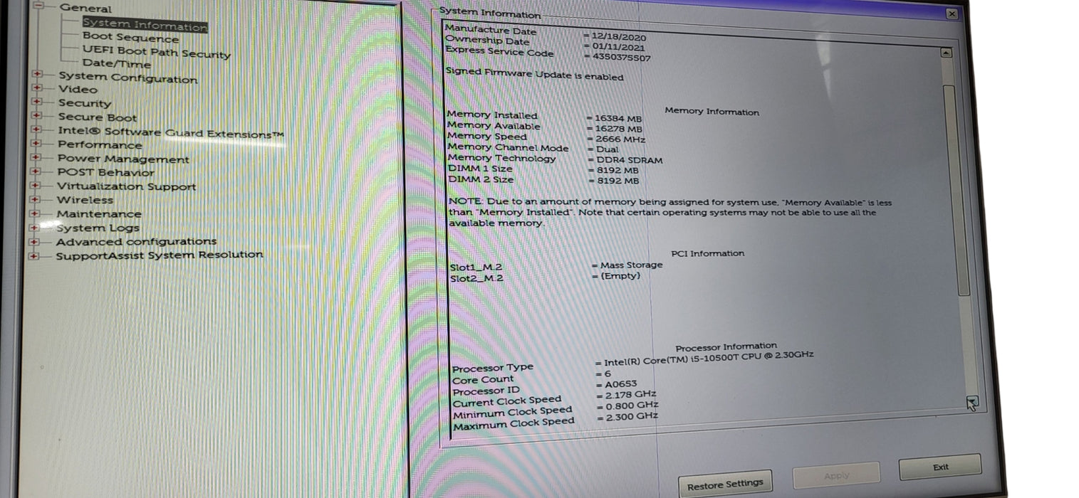 Dell OptiPlex 3080 Micro i5-10500T | 16GB DDR4 | 256GB NVME | W/ AC