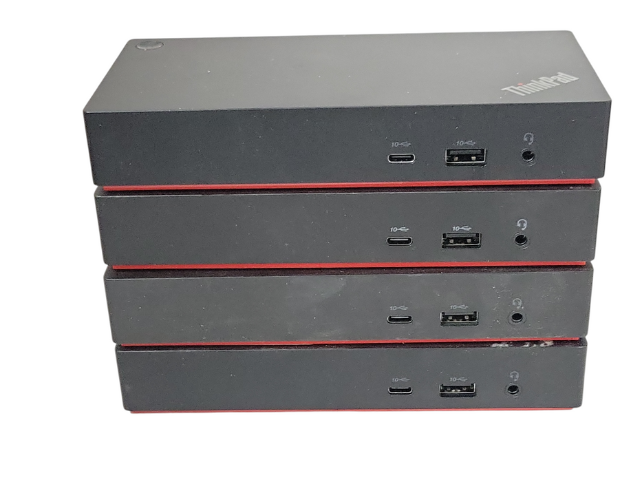 Lot of 4x Lenovo ThinkPad Universal USB-C Dock LDA-KP docking stations