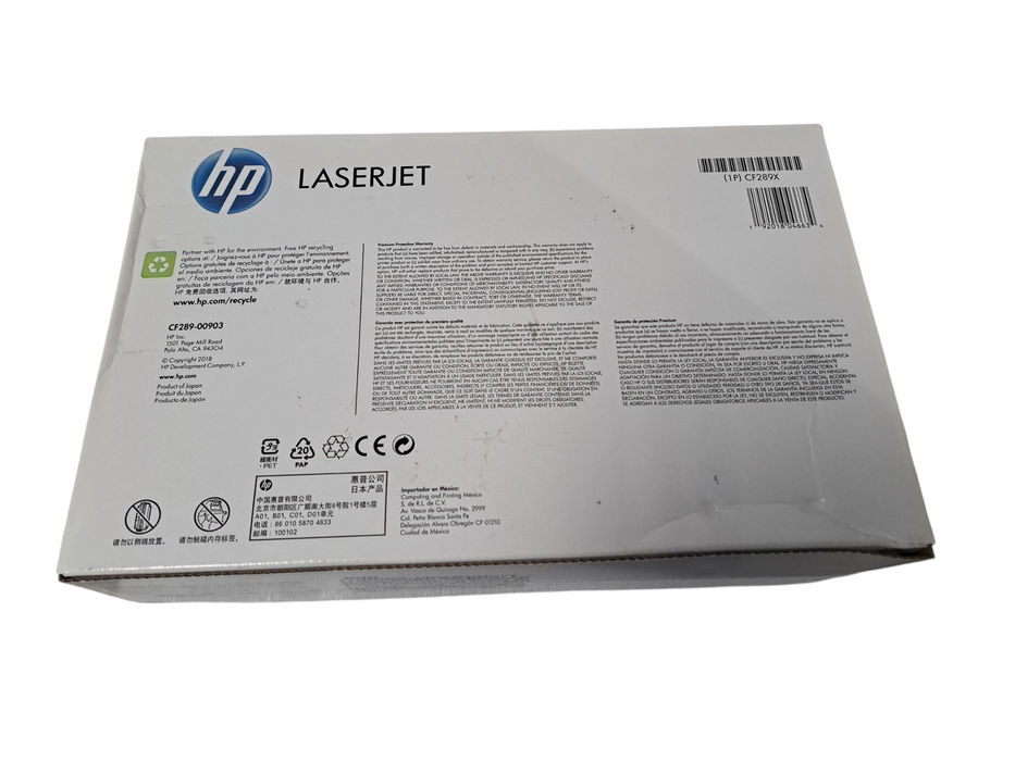 HP 89X LaserJet Higher Yield Toner Cartridge Black | CF289X