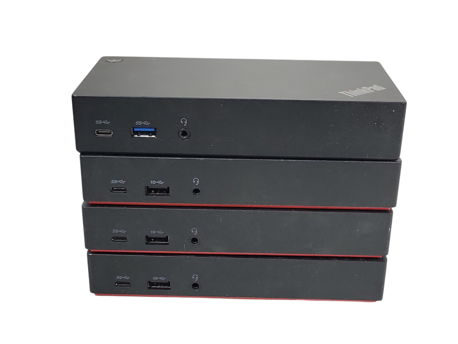 Lot of 4x Lenovo ThinkPad (1x USB-C DK1633, and 3x USB-C Gen2 LDC-G2) Docking