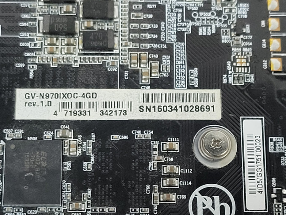 Gigabyte GeForce GTX 970 4GB Mini ITX OC Edition GPU GV-N970IXOC-4GD