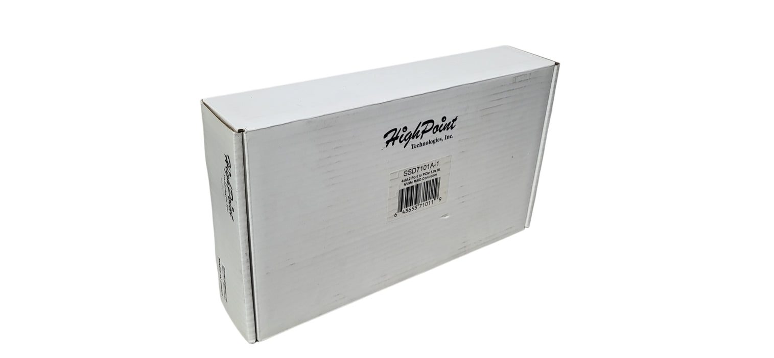 HighPoint SSD710A PCIe x16 NVMe RAID Controller Card 4x M.2 SSD RAID Controller