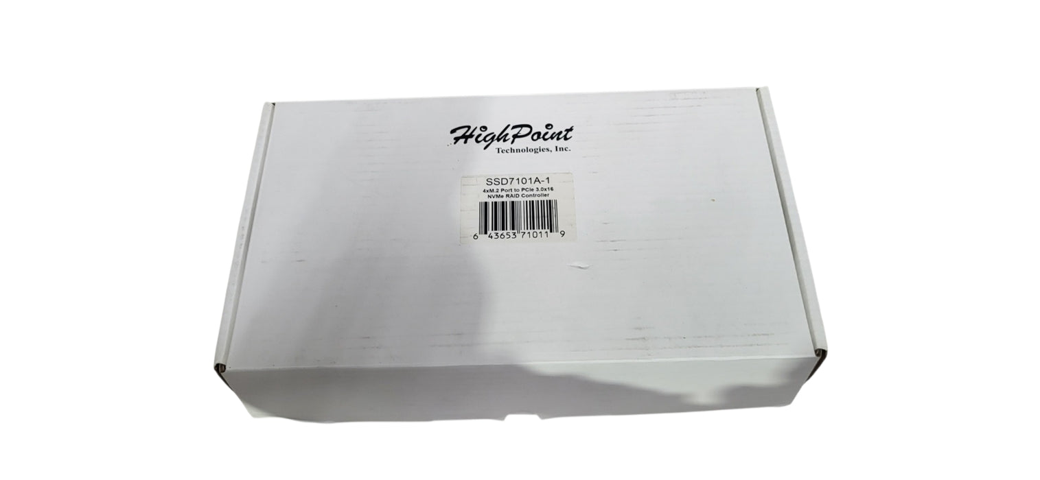 HighPoint SSD710A PCIe x16 NVMe RAID Controller Card 4x M.2 SSD RAID Controller