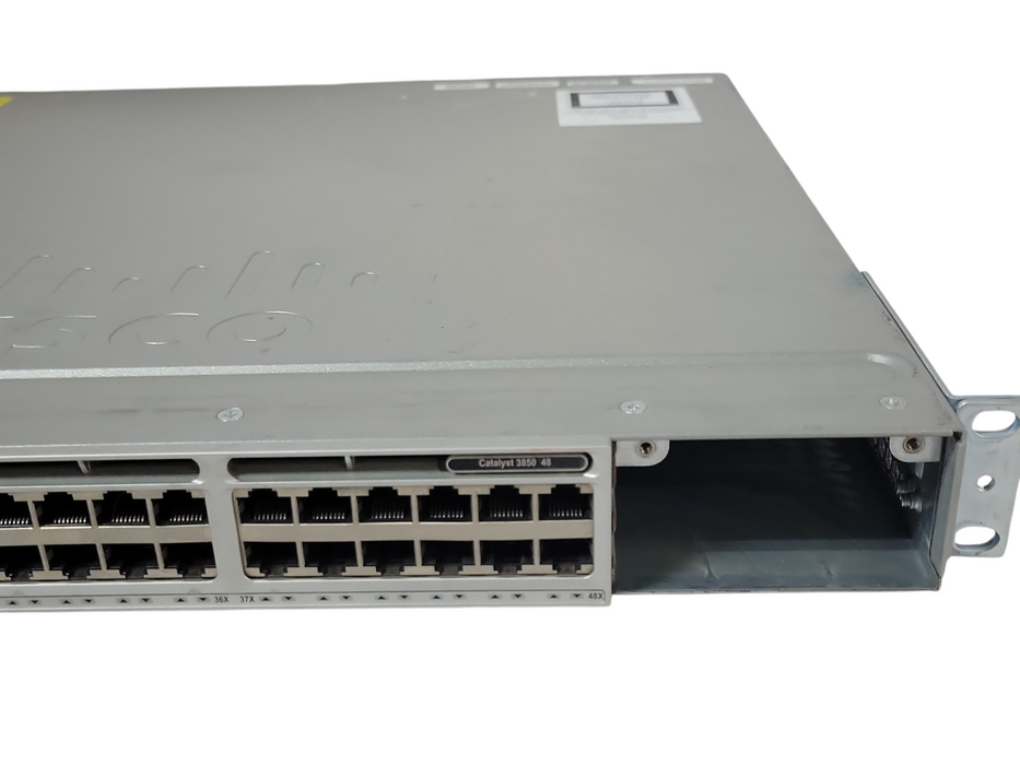 Cisco WS-C3850-48T-S 48Port Gigabit IP Base Switch w/2x PSUs (1x 350W & 1x 715W)
