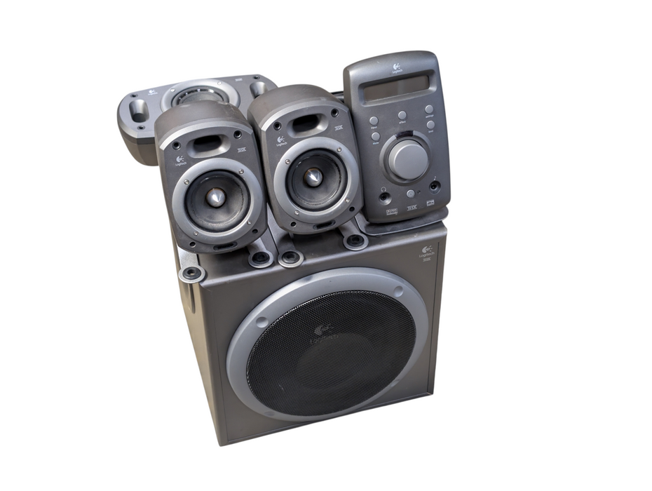 Logitech Z-680 Computer Speaker System Please READ