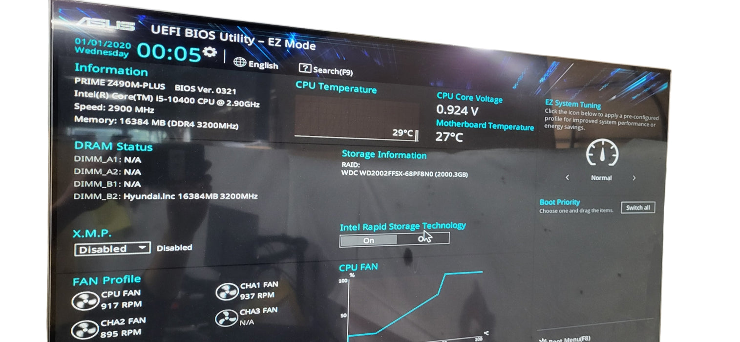 Custom PC Prime Z490M-Plus i5-10400 CPU | 16GB DDR4 | 2TB HDD | 550W