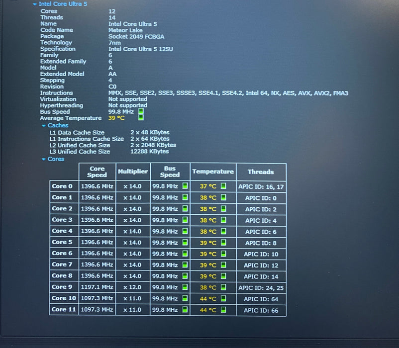 Dell Latitude 5550 Intel Core Ultra 5 125U 1.30GHz 16GB RAM 256GB SSD