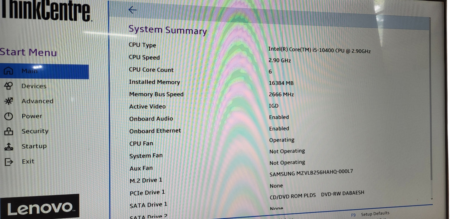 Lenovo ThinkCentre M70S SFF i5-10400 | 16GB DDR4| 256GB NVME