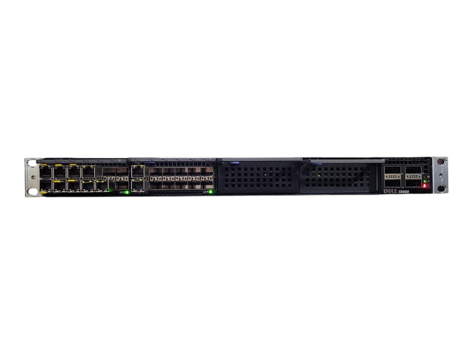 Dell S5000 Gigabit Switch w/ 2x S5000-MOD-12xETH10-F & 2x PSU