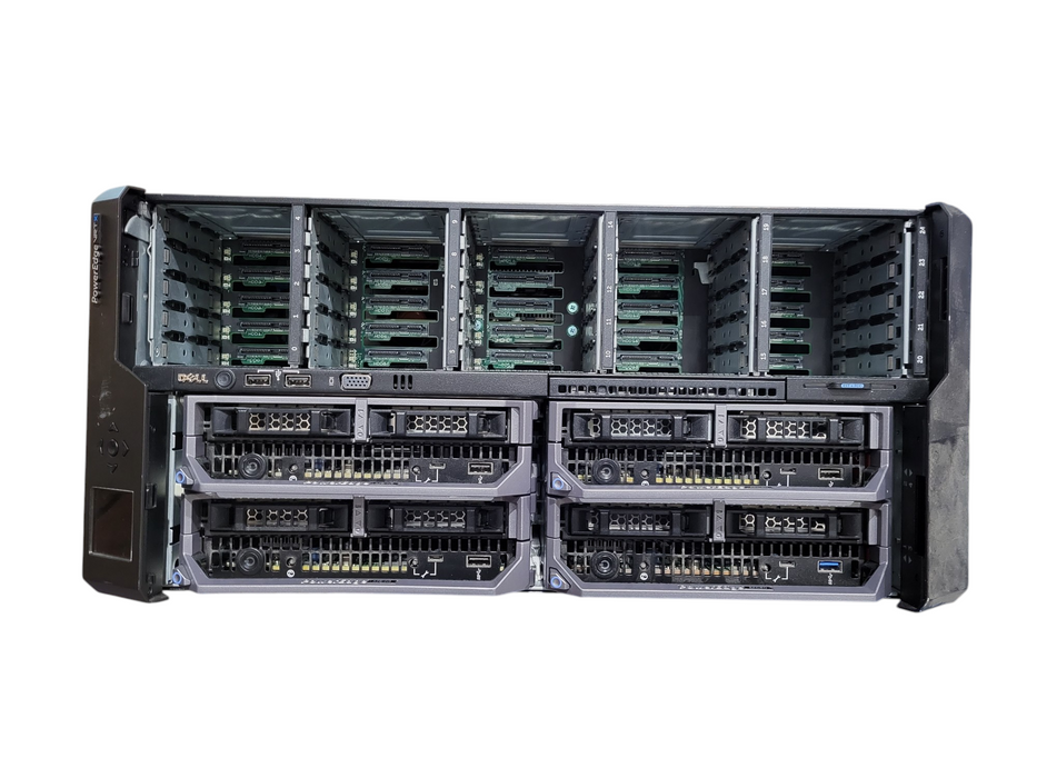 Dell PowerEdge VRTX Rack Chassis w/ 4x M640 2x Gold 6142 16GB RAM 10G NIC