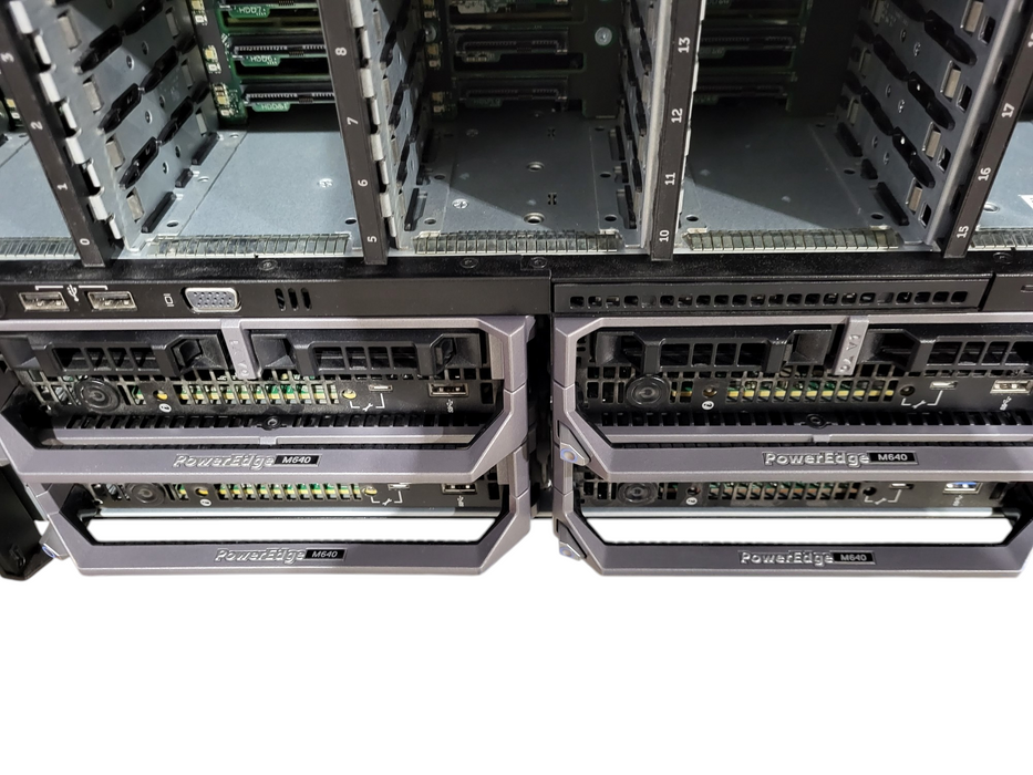 Dell PowerEdge VRTX Rack Chassis w/ 4x M640 2x Gold 6142 16GB RAM 10G NIC