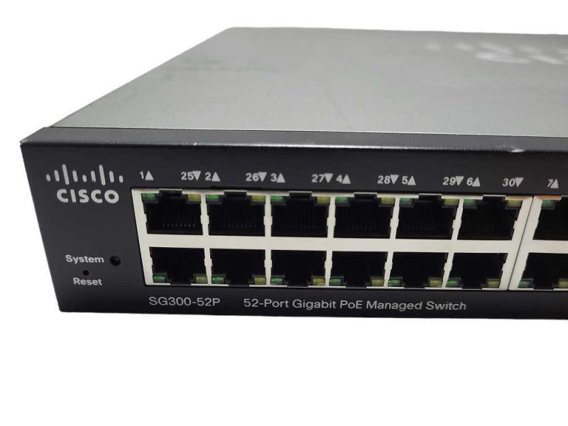 Cisco SG300-52P | 52-Port Gigabit PoE Managed Network Switch | 2x SFP, READ