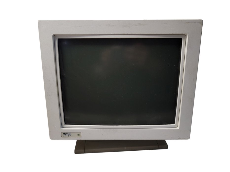 Wyse WY-150 12” CRT Terminal Monitor Vintage White Display