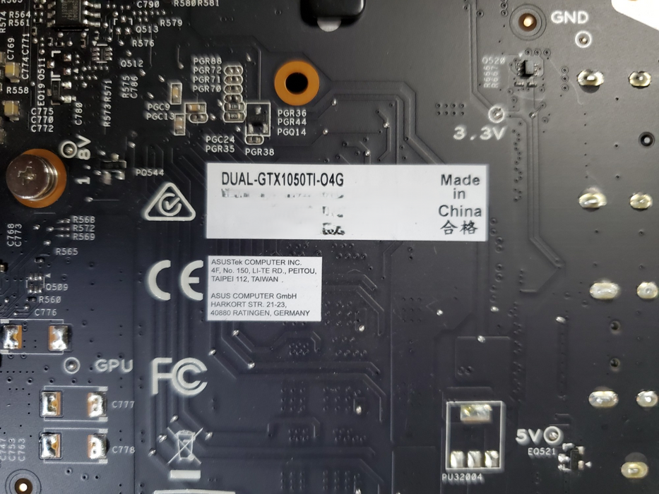 ASUS NVIDIA GeForce GTX 1050 Ti 4GB GDDR5 Graphics Card (DUAL-GTX1050TI-O4G)