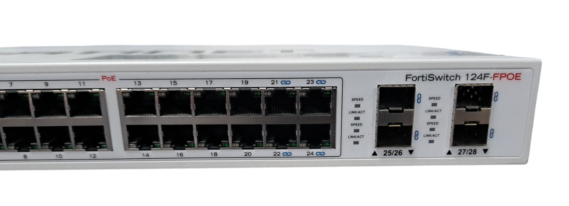 Fortinet FortiSwitch FS-124F-FPOE 24 Port GbE 4x SFP+ Switch