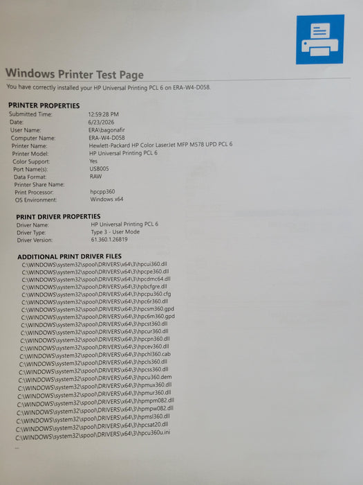 HP color laserjet enterprise MFP M578 7ZU85A printer